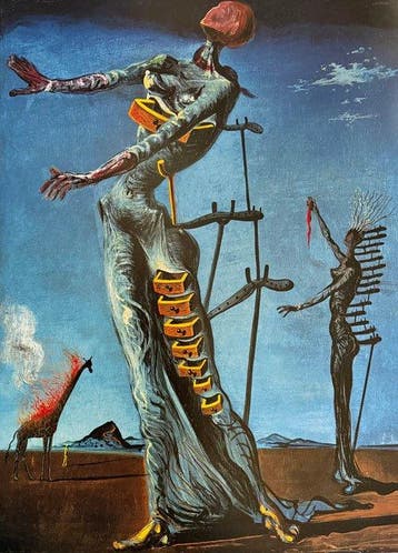 Salvador Dali (1904-1989) - “La girafe en feu, 1937”. - 60 x