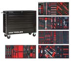 Gevulde brede, zwarte gereedschapswagen XL 514-delig MW Tool, Ophalen of Verzenden, Nieuw