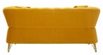 BANK EMY MOSTERD MET KUSSENS CM 162X83X76, Ophalen of Verzenden, Nieuw