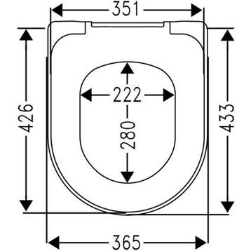 Cedo - Solla Toiletzitting - Siège WC - White, Ophalen of Verzenden, Nieuw