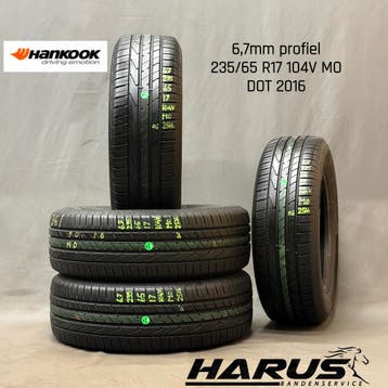 235/65/17 104V MO Hankook zomerbanden 6,7mm profiel 4X, Gebruikt, 17 inch, Ophalen of Verzenden, 235 mm