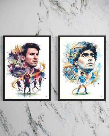 SDIMART 1996 - Lot of 2 Leo Messi & Diego Maradona Barcelona, Nieuw