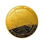 Gouden New Map of The World | Proof 1 troy ounce, Verzenden