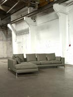 Minotti Andersen | Groen (NIEUWSTAAT), 300 cm of meer, Ophalen of Verzenden, Zo goed als nieuw, Bank Hoekbank Bankstel Bankje Loungebank Banken Chaise Lounge 