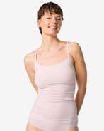 HEMA Dameshemd naadloos micro spaghettibandjes lichtroze, Verzenden