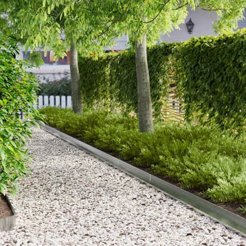 vidaXL Gazonrand 20 st 100 x 10 x 8 cm Staal Zilverkleurig, Verzenden, Nieuw