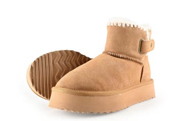 Manfield Snowboots in maat 36 Cognac, Overige kleuren, Verzenden, Snowboots, Zo goed als nieuw