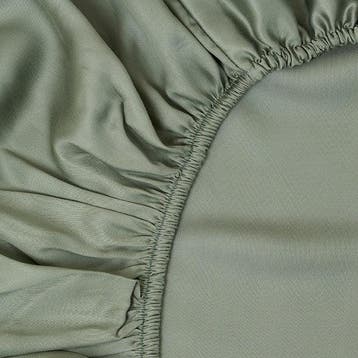 2dekans | Sjumo Hoeslaken Tencel™ Sateen - 160x200 cm - Sage, Ophalen of Verzenden, Zo goed als nieuw