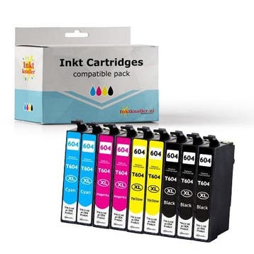 Huismerk voor Epson 604XL Duo pack - 9 cartridges, Computers en Software, Printerbenodigdheden, Verzenden, Nieuw, Cartridge, Huismerk inktknaller