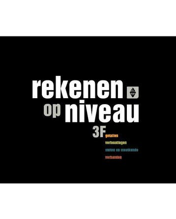 Werkschrift rekenen op niveau 3F 9789057843662, Zo goed als nieuw