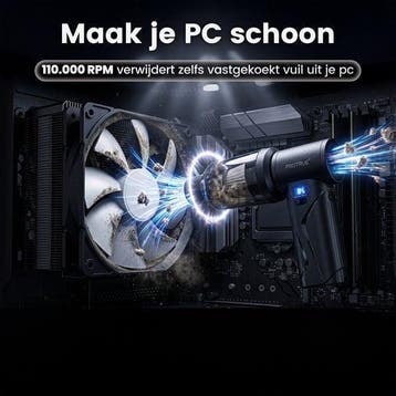 2dekans | Air duster 110.000 RPM - met Handstofzuiger - Auto, Ophalen of Verzenden, Zo goed als nieuw