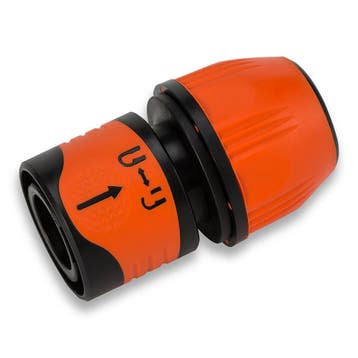 Slangkoppeling 1/2 met stopfunctie (Voor in Huis), Verzenden, Nieuw
