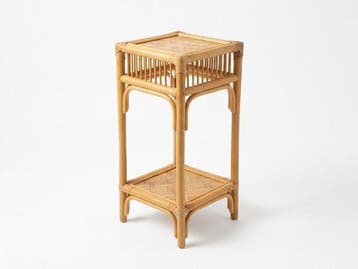 Plantentafel - Bamboe Rattan - Bijzettafel