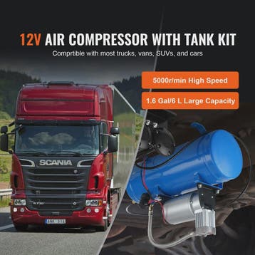 12V Luchtcompressor met Tank (3/6L) - Krachtig voor Trein Ho, Verzenden, Nieuw