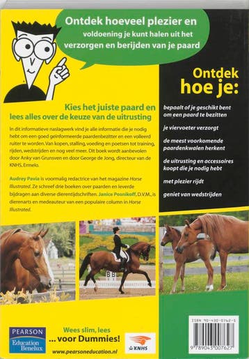 Paarden voor Dummies / Voor Dummies 9789043007627 A. Pavia, Verzenden, Gelezen, A. Pavia
