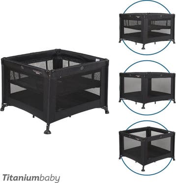 Titaniumbaby Opvouwbare box SMART Mason met verhoger 100x100, Kinderen en Baby's, Boxen, Verzenden, Nieuw