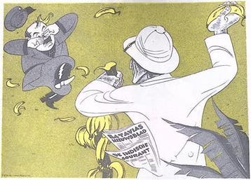 De Indische nabetrachting van Musserts propaganda-reis, Antiek en Kunst, Kunst | Litho's en Zeefdrukken, Verzenden