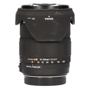 Sigma 18-200mm f/3.5-6.3 DC OS (Canon) met garantie, Ophalen of Verzenden, Gebruikt