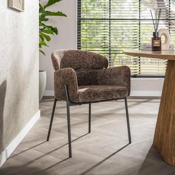 *WOONWINKEL* Comfortabele Eetkamerstoel Bruin, Verzenden, Nieuw, Bruin