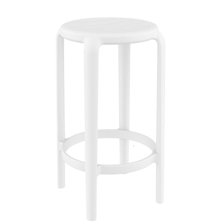 Barkruk - Tom Bar 65 - Wit - Siesta, Tuin en Terras, Tuinstoelen, Verzenden