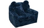 Kinderfauteuil Slaapbankje | Blauw Corduroy | Nieuw, Ophalen of Verzenden, Nieuw, Stoel