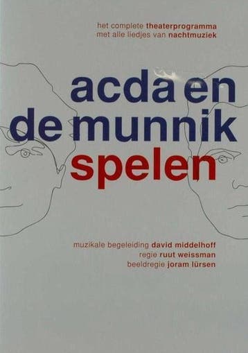Acda En De Munnik - Spelen DVD, Verzenden, Nieuw in verpakking