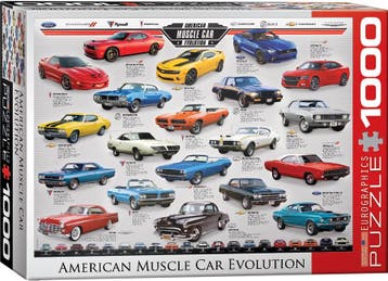 American Muscle Car Evolution Puzzel (1000 stukjes) |, Verzenden, Nieuw