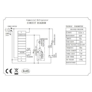 Ecofrost Koelkast 600L | RVS | +2°C/+8°C | Statisch + Ventil, Witgoed en Apparatuur, Koelkasten en IJskasten, Ophalen of Verzenden