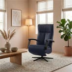 Leren relaxfauteuil met hartbalans Pure - Toledo Kobalt, Huis en Inrichting, Fauteuils, Bohemian, Industrieel, Modern, Scandinavisch