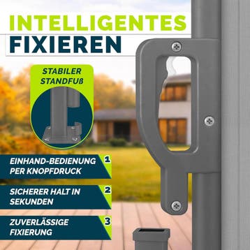Windscherm uittrekbaar - Oprolbaar - Uitschuifbaar - Camping, Tuin en Terras, Verzenden, Zo goed als nieuw