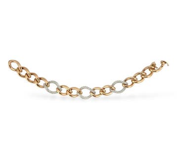 Armband - 18 karaat Geel goud, 18K roségoud en 1,50 ct, Nieuw