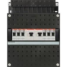 ABB groepenkast 1-fase, 6 groepen, 2 Aardlekschakelaars 2-P, Nieuw