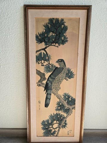 Matsu ni Taka /  - Utagawa Hiroshige - Japan - Late Edo