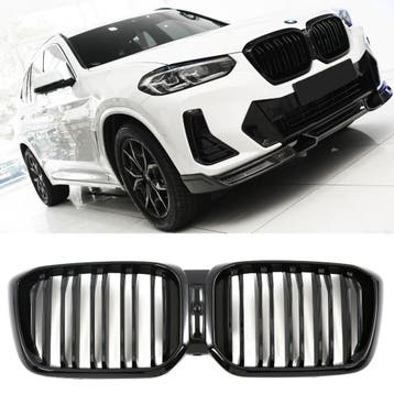 Grille glans zwart geschikt voor BMW X3 X4 G01 G02 LCI |