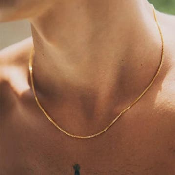 Eenvoudige Gouden RVS Box Chain Ketting - 1.2mm Dikte - Unis, Verzenden, Nieuw