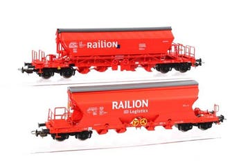 Piko H0 - Modeltrein goederenwagon (2) - Twee silowagens, Nieuw