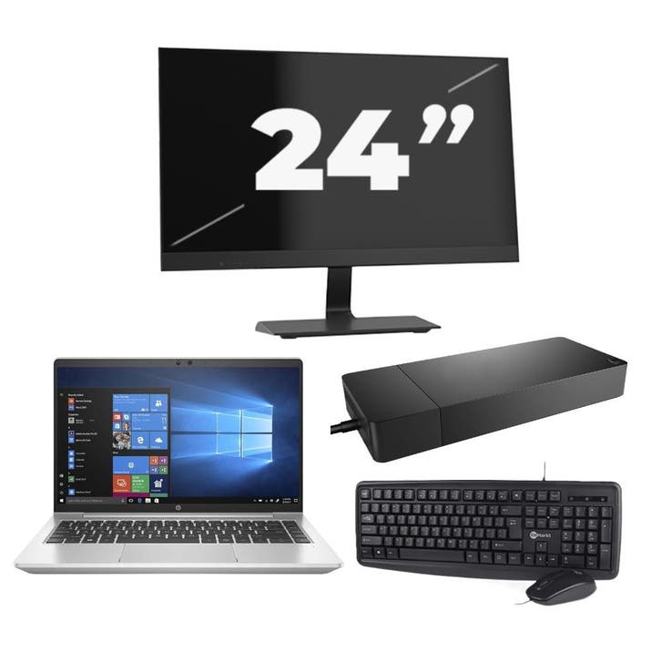 HP ProBook 440 G8 -   i3-11e 8GB  - 256GB  + 1x 24 inch, Computers en Software, Windows Laptops, SSD, 14 inch, Qwerty, Refurbished