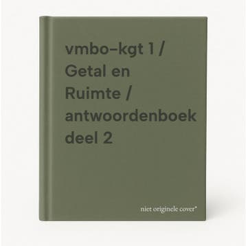 vmbo-kgt 1 / Getal en Ruimte / antwoordenboek deel 2, Verzenden, Gelezen