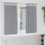 vidaXL Zwart-out Gordijnen met Ringen 2 pcs Lichtgrijs 175 x, Verzenden, Nieuw