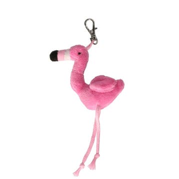 Flamingo sleutelhanger knuffel - pluche - roze - 6 cm, Kinderen en Baby's, Verzenden, Nieuw