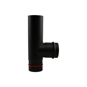 Rookkanaal pellet kachel 80mm staal T-stuk met luik, Huis en Inrichting, Ophalen of Verzenden, Nieuw