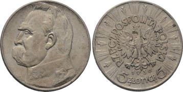 5 Zloty 1936 Polen Republik 1918-1939, Verzenden