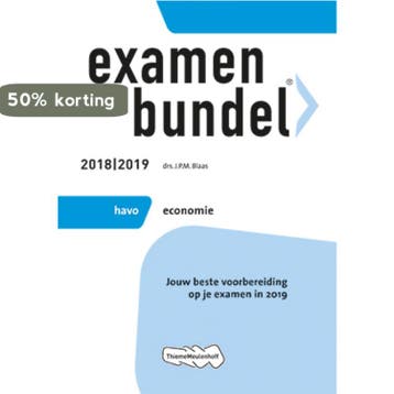 Examenbundel havo Economie 2018/2019 9789006429329, Boeken, Schoolboeken, Verzenden, Zo goed als nieuw
