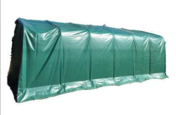 CARPORT 3,30 X 9,60M PVC GROEN (3,3x9,6 meter), Tuin en Terras, Verzenden, Nieuw