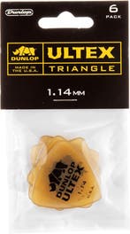 Jim Dunlop Ultex Triangle bas plectrum 1.14 mm 6-pack, Muziek en Instrumenten, Ophalen of Verzenden, Nieuw, Elektrische basgitaar