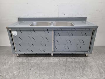 RVS Spoeltafel dubbele spoelbakken Premium-line 2, Ophalen of Verzenden, Nieuw in verpakking