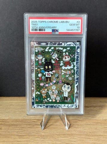 Topps Chrome Labubu - TM01 Graded card - PSA 10, Nieuw