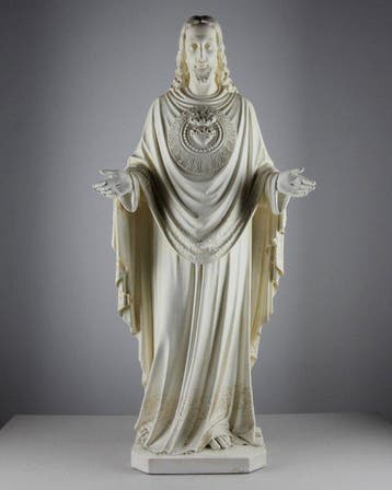 J.P. Maas & Zn - Beeld, 78cm Sacred Heart of Jesus - 78 cm -