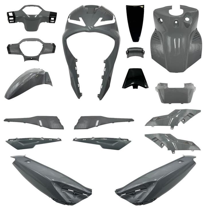 Kappenset Nardo Grey RSO Coral/ Grandcruiser/ Volano, Fietsen en Brommers, Brommeronderdelen | Scooters, Verzenden