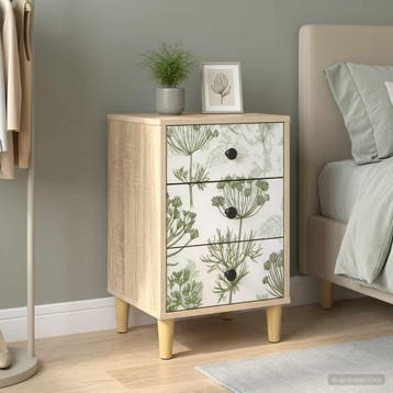 vidaXL Nachtkastje GOTHA Sonoma Eiken 36 x 33 x 60 cm, Minder dan 45 cm, Verzenden, Nieuw, 55 tot 70 cm
